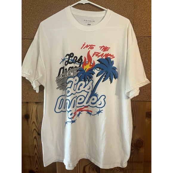 PacSun Other - Pacsun Los Angeles Short Sleeve T-Shirt Mens XL White 100% Cotton 0114